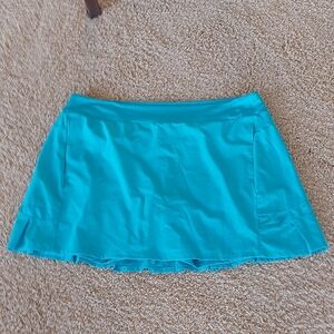 Nike Dri-FIT Turquoise/Teal Golf, Tennis, Picklelball Skirt With Built In Shorts